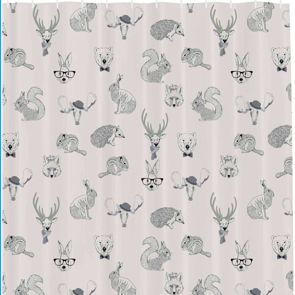 Forest animal shower curtain - Picture 2 of 2